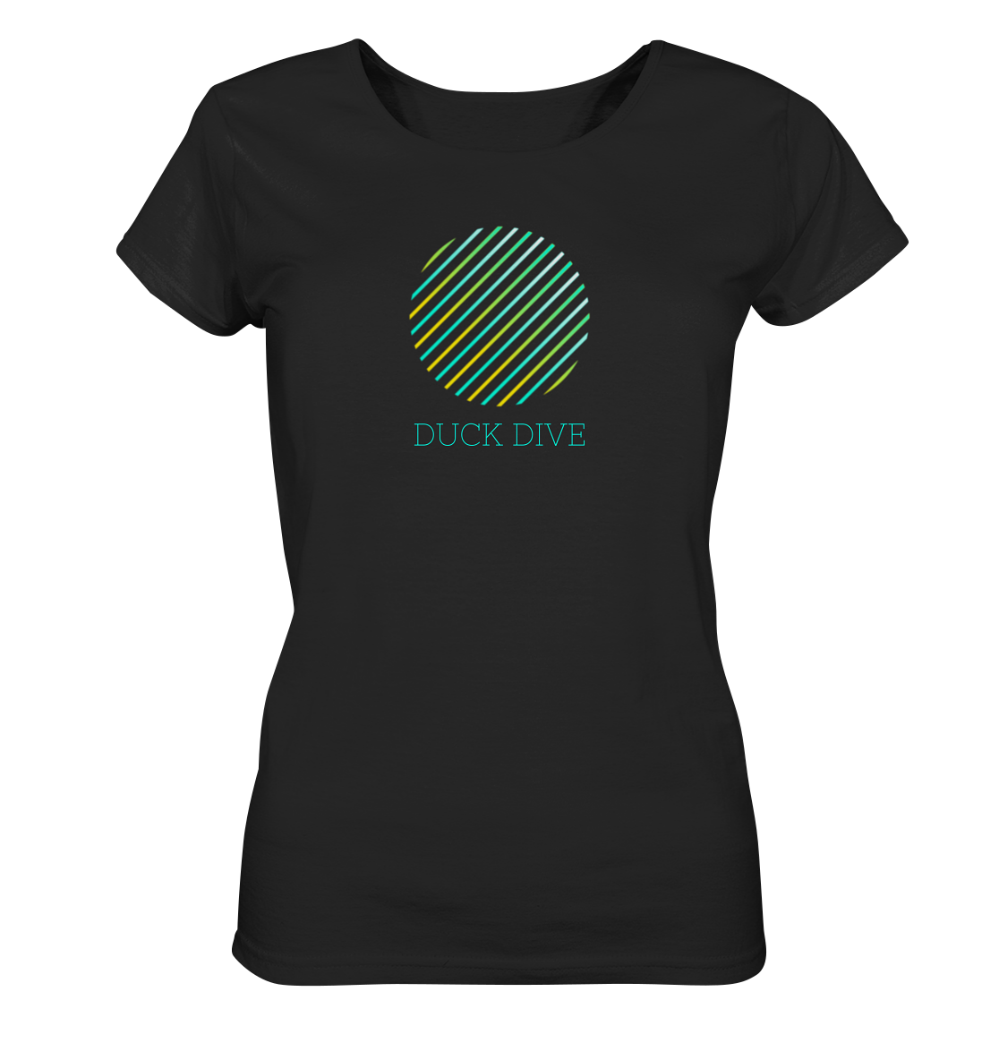 Striped Circule - Ladies Organic Shirt - Duck Dive Clothing