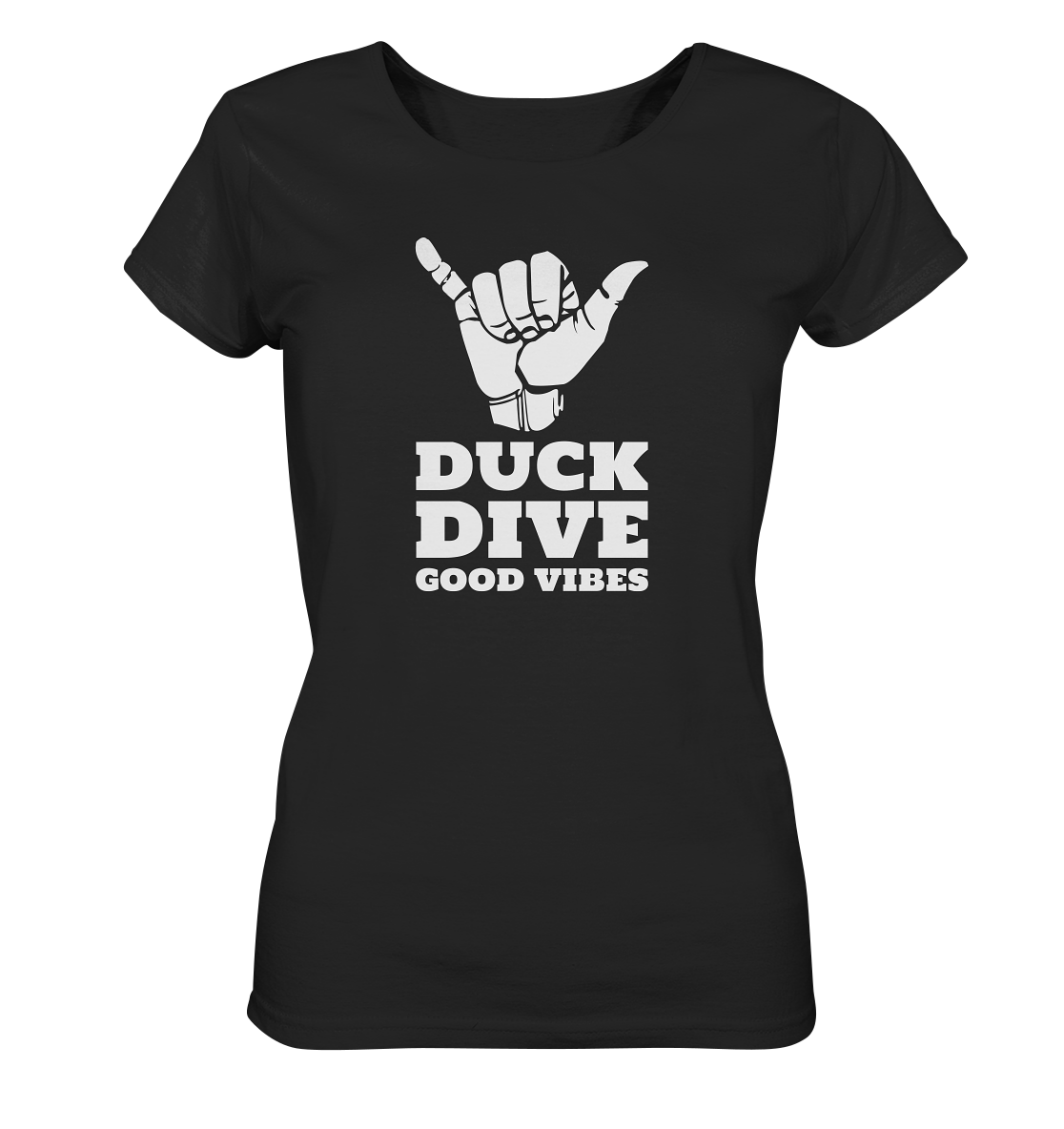 Shirt - Good Vibes - Ladies Organic Shirt - Duck Dive Clothing