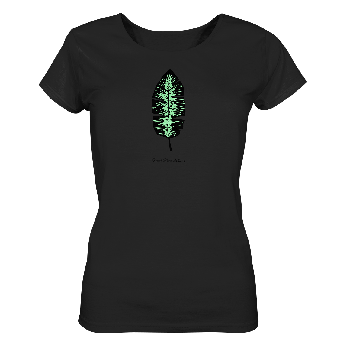 Shirt - Glowing Leaf - Ladies Organic Shirt - Duck Dive Clothing