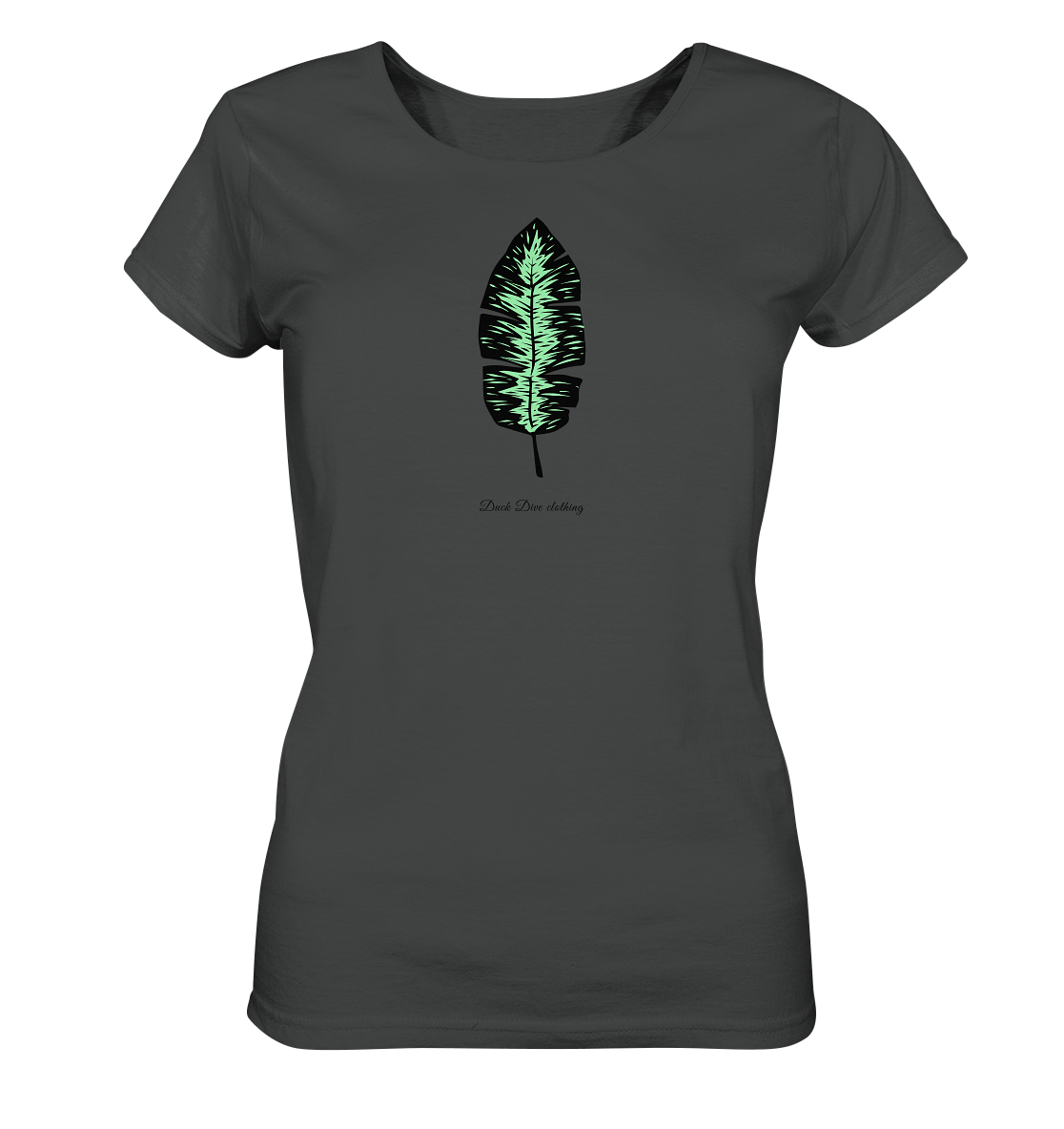 Shirt - Glowing Leaf - Ladies Organic Shirt - Duck Dive Clothing