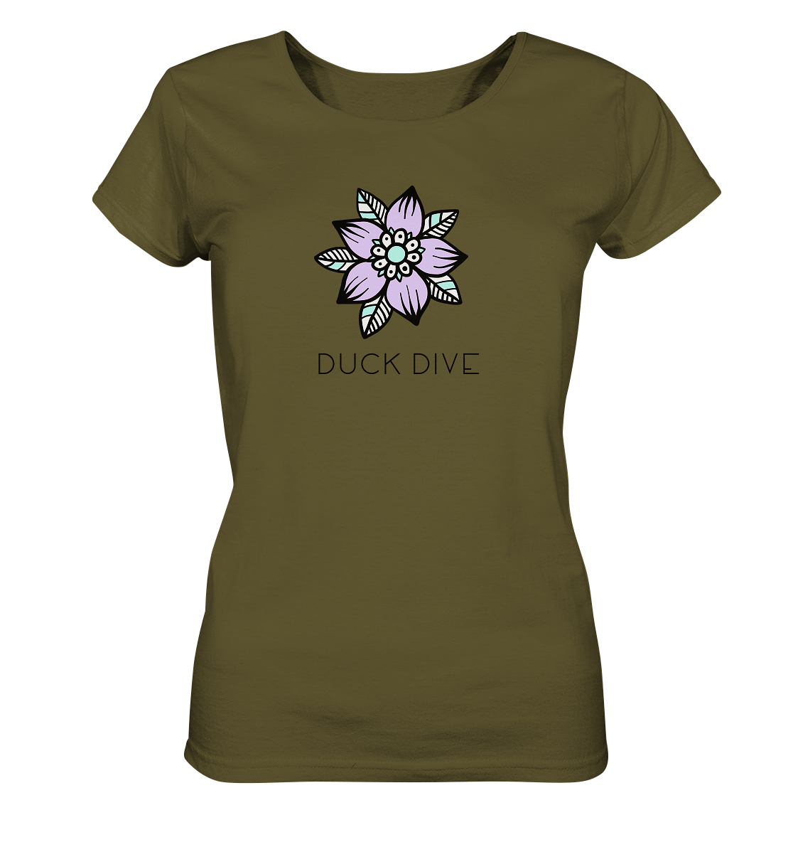 Shirt - Flower III - Ladies Organic Shirt - Duck Dive Clothing