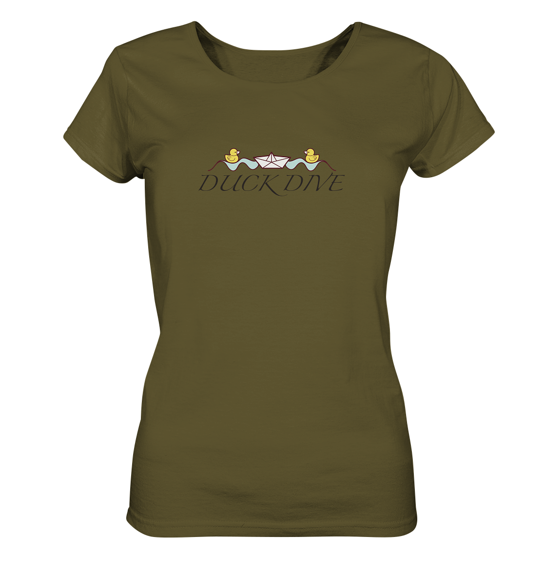 Shirt - Two Rubber Ducks - Ladies Organic Shirt - Duck Dive Clothing