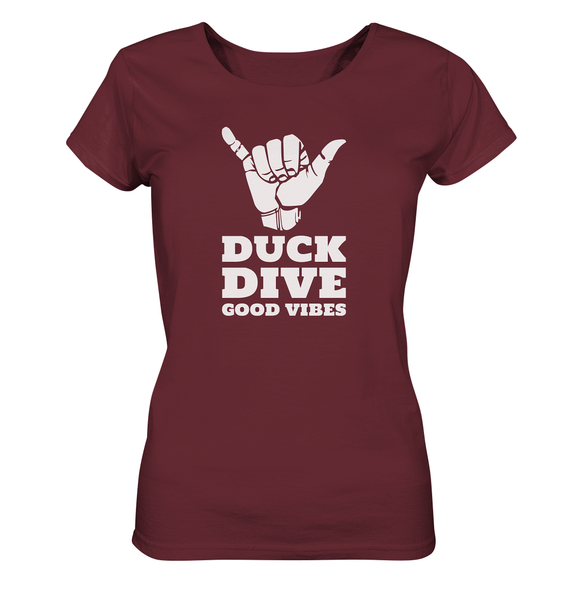 Shirt - Good Vibes - Ladies Organic Shirt - Duck Dive Clothing