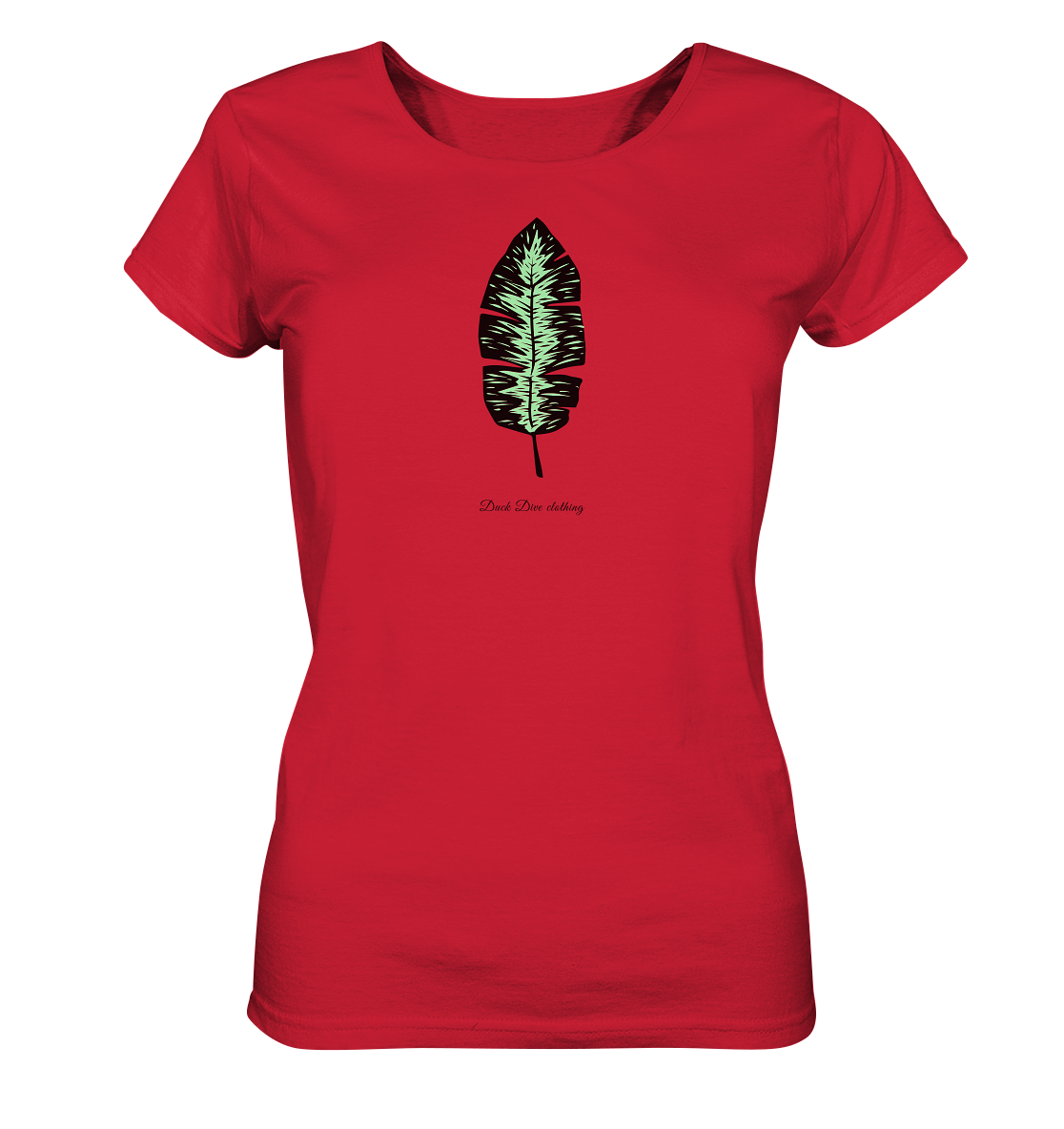 Shirt - Glowing Leaf - Ladies Organic Shirt - Duck Dive Clothing
