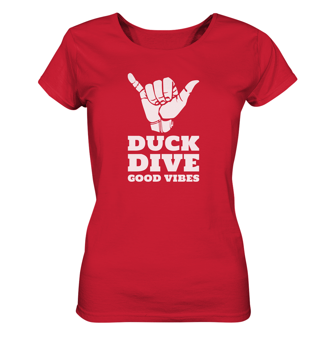 Shirt - Good Vibes - Ladies Organic Shirt - Duck Dive Clothing