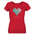 Shirt - Striped Heart  - Ladies Organic Shirt - Duck Dive Clothing