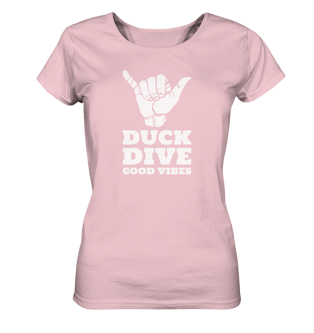 Shirt - Good Vibes - Ladies Organic Shirt - Duck Dive Clothing