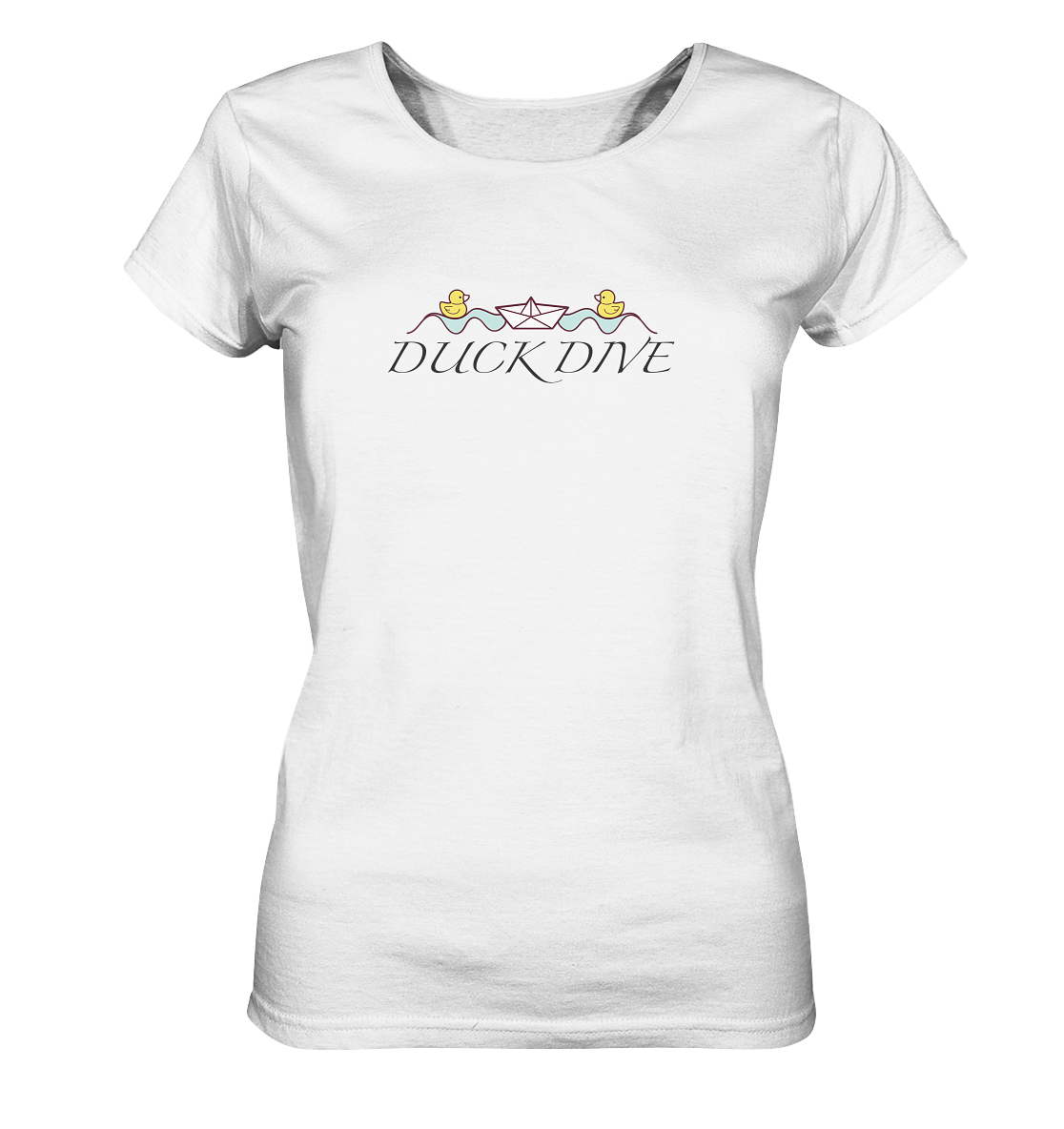 Shirt - Two Rubber Ducks - Ladies Organic Shirt - Duck Dive Clothing