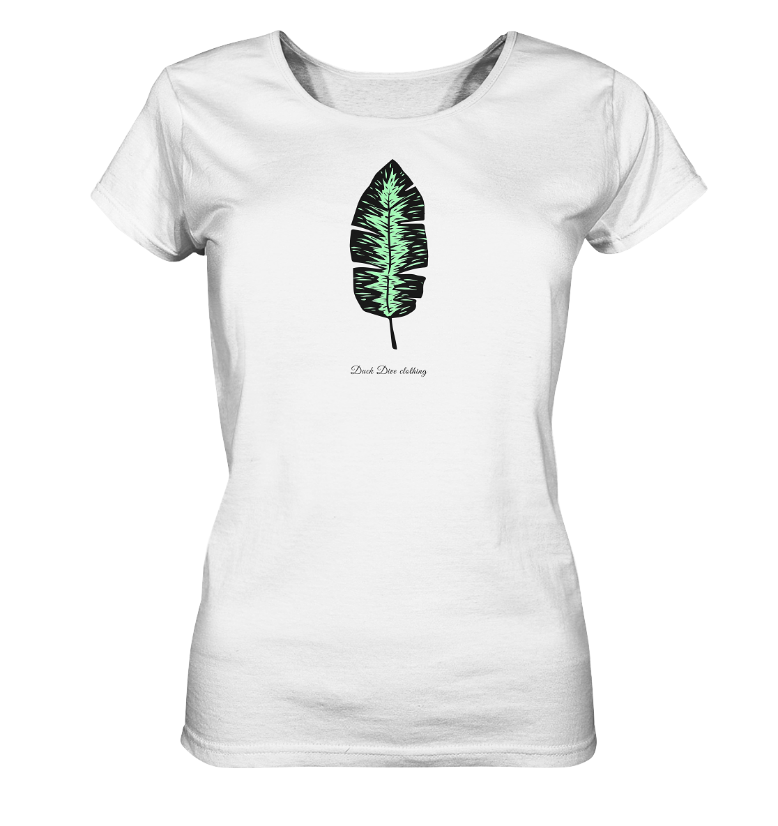 Shirt - Glowing Leaf - Ladies Organic Shirt - Duck Dive Clothing