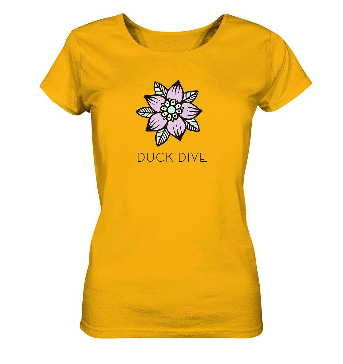 Shirt - Flower III - Ladies Organic Shirt - Duck Dive Clothing