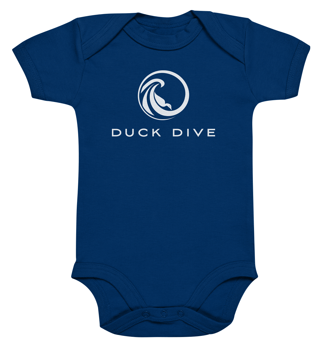 Kids Body Duck Dive Logo - Organic Baby Bodysuite - Duck Dive Clothing