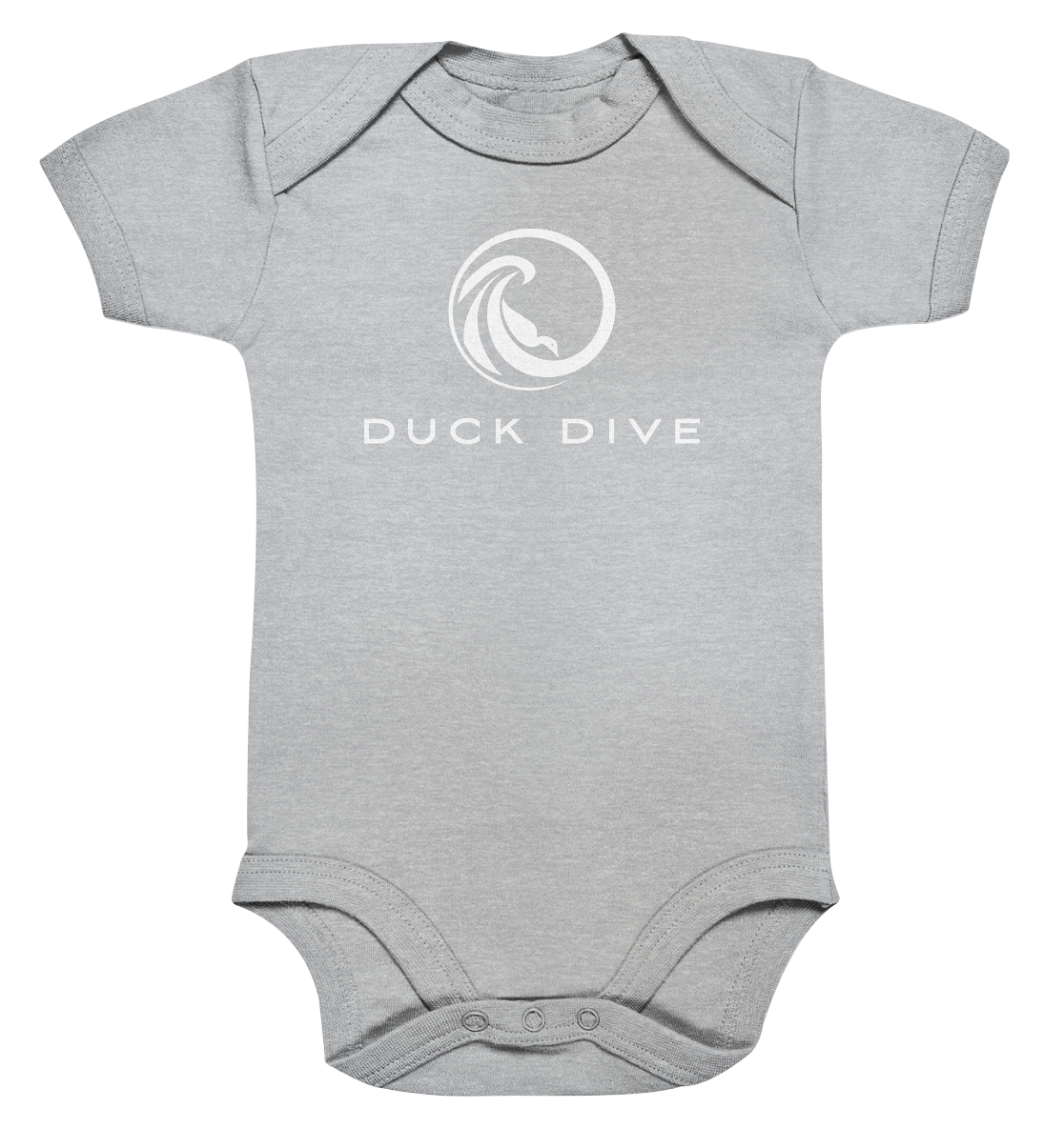 Kids Body Duck Dive Logo - Organic Baby Bodysuite - Duck Dive Clothing