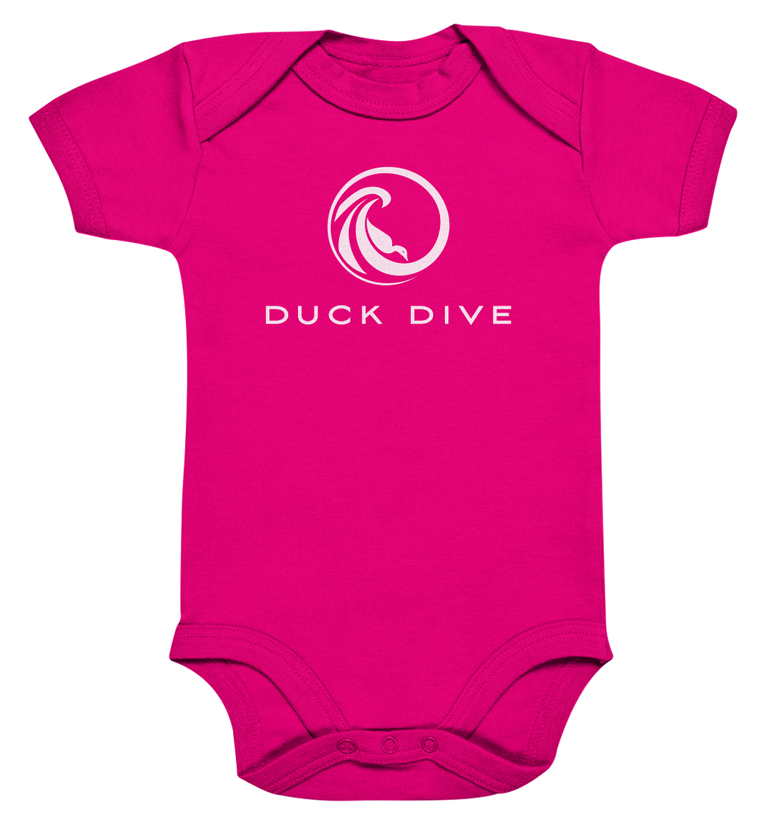 Kids Body Duck Dive Logo - Organic Baby Bodysuite - Duck Dive Clothing