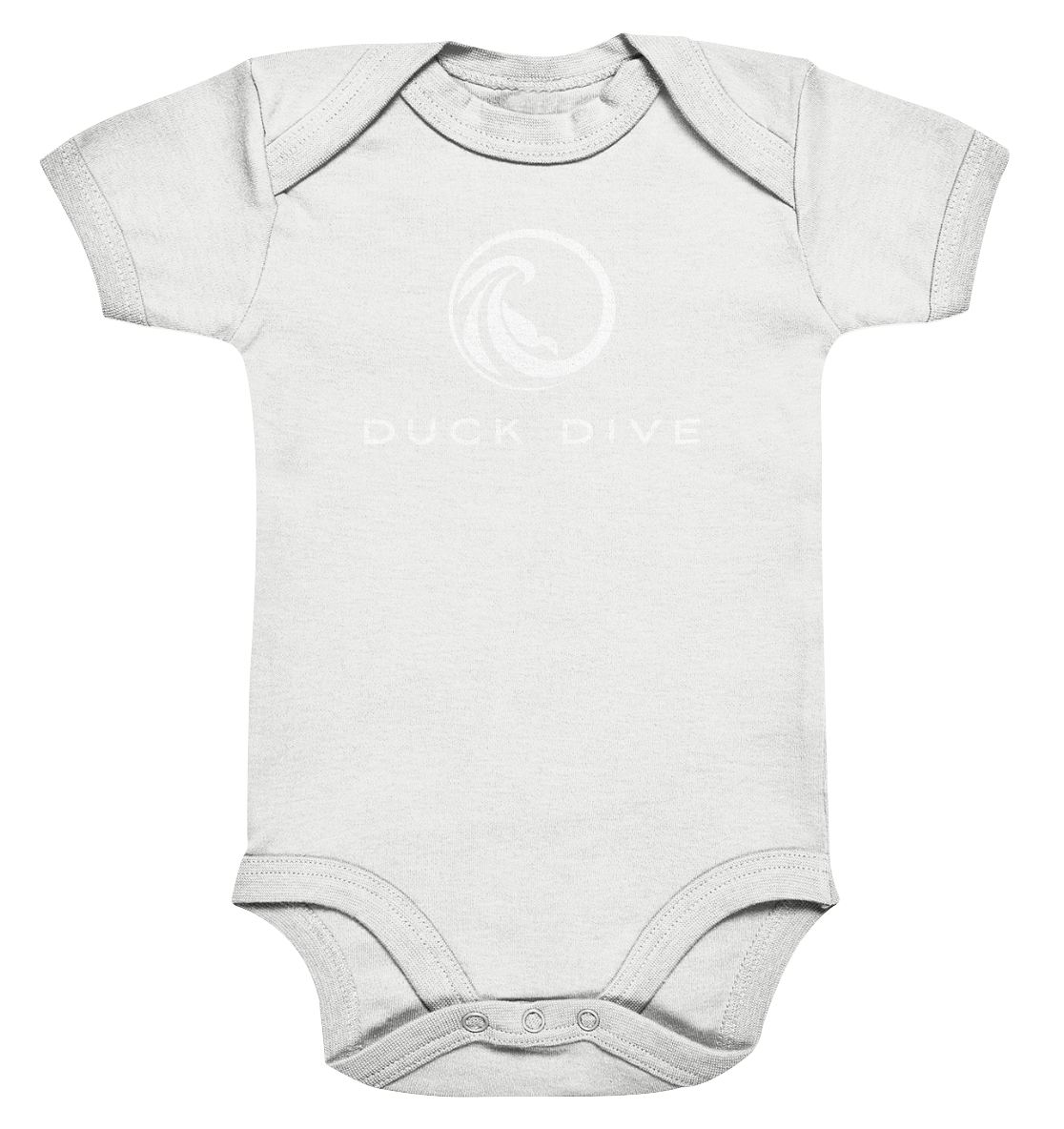 Kids Body Duck Dive Logo - Organic Baby Bodysuite - Duck Dive Clothing