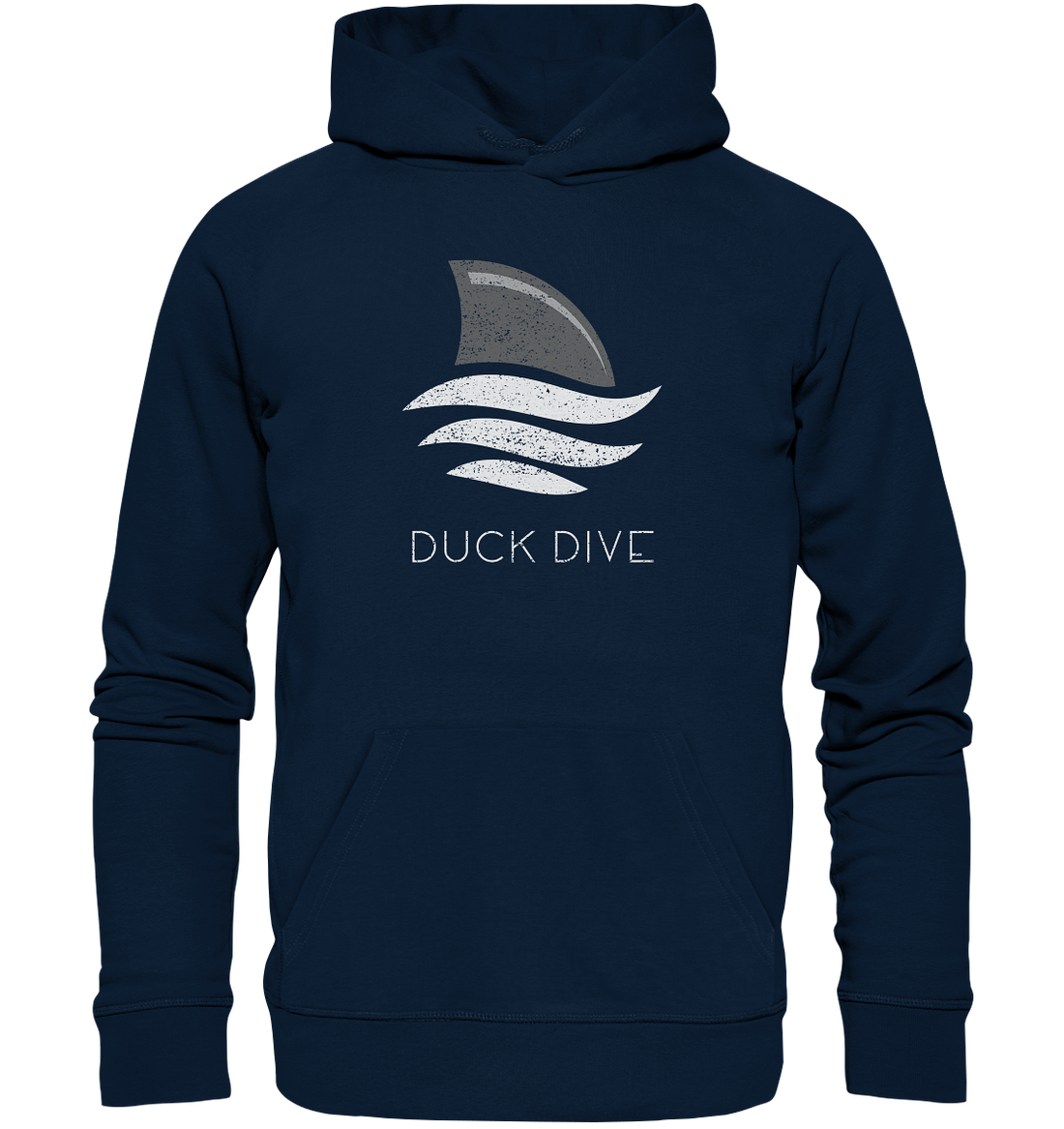 Shark Fin - Organic Hoodie - Duck Dive Clothing