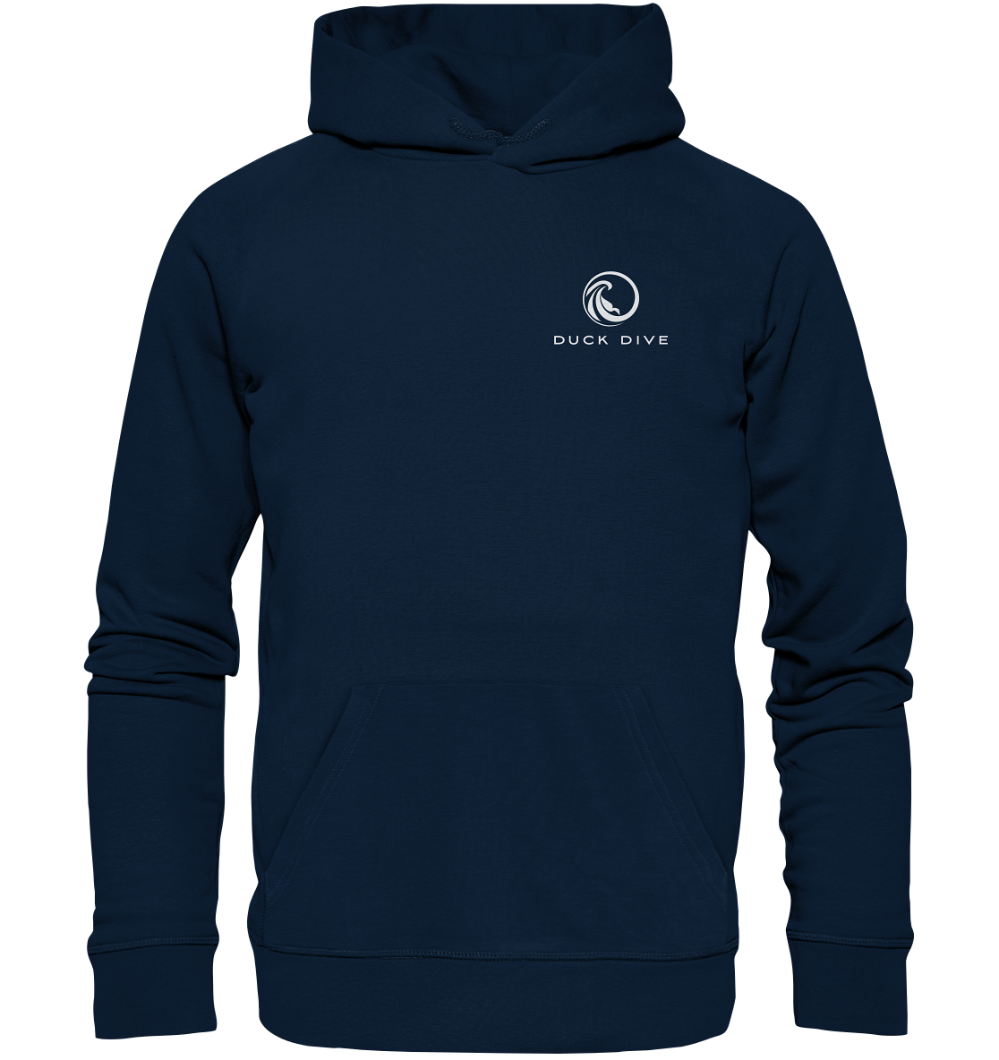 Hoodie - Duck Dive Brust Logo - Organic Hoodie - Duck Dive Clothing