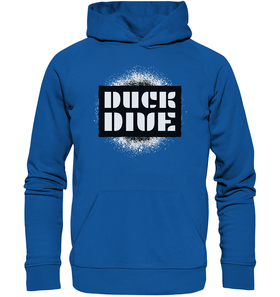 Hoodie - Spray Painted Background - Organic Hoodie - Duck Dive Clothing