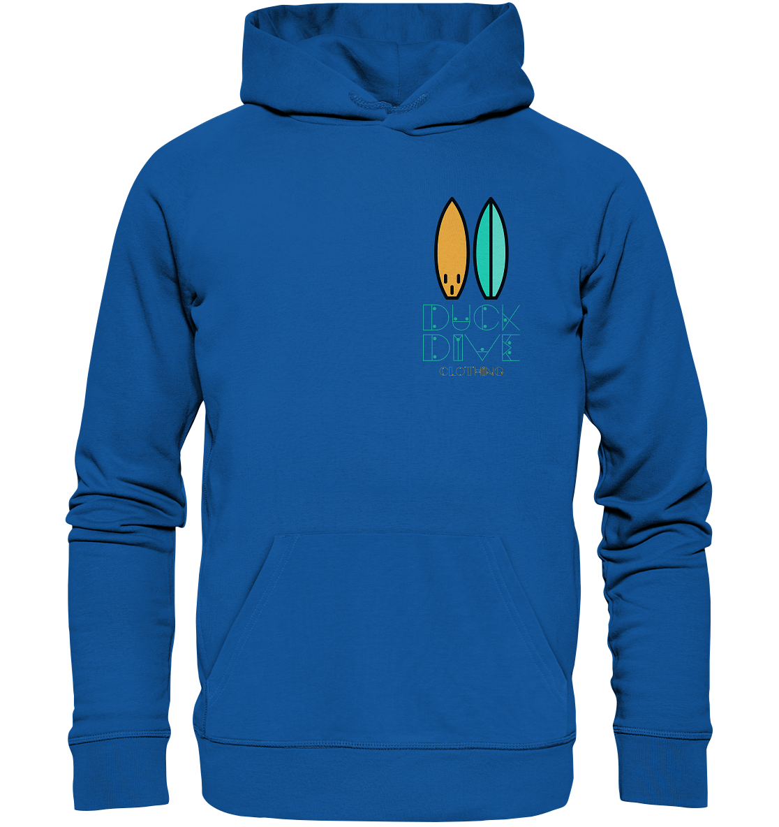 Two Surfboards - Organic Hoodie - Duck Dive Clothing