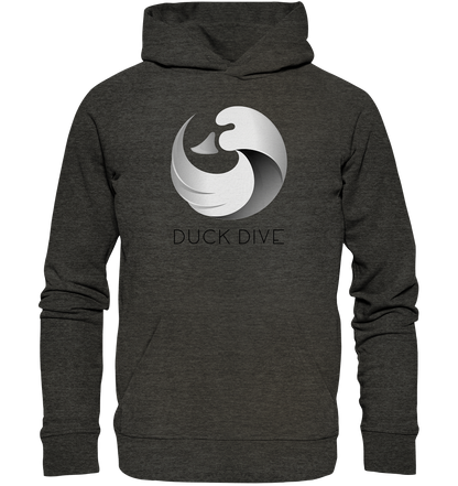 Hoodie - Duck &amp; Wave Silver - Organic Hoodie - Duck Dive Clothing