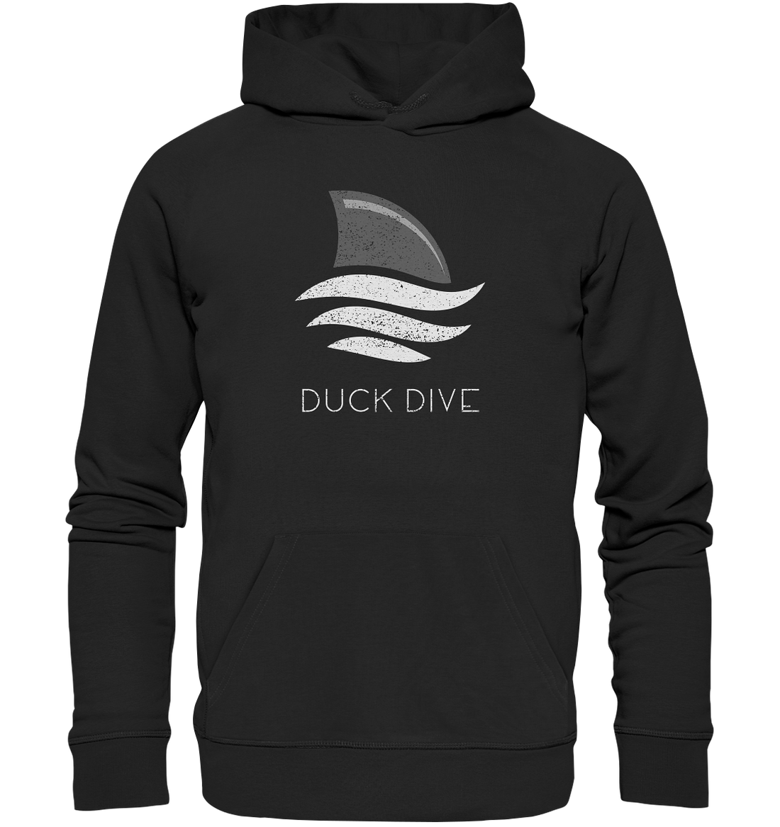 Shark Fin - Organic Hoodie - Duck Dive Clothing