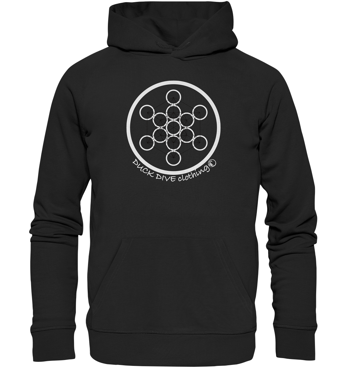 Hoodie - Flower of Life - Organic Hoodie - Duck Dive Clothing