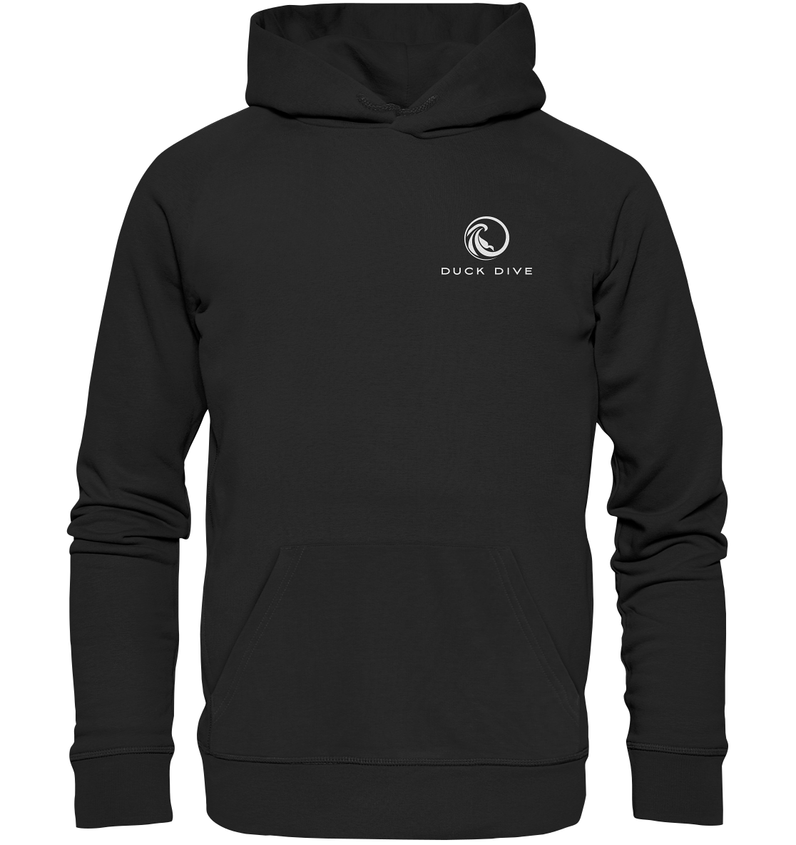 Hoodie - Duck Dive Brust Logo - Organic Hoodie - Duck Dive Clothing