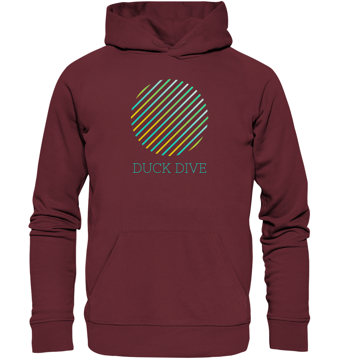 Striped Circule - Organic Hoodie - Duck Dive Clothing