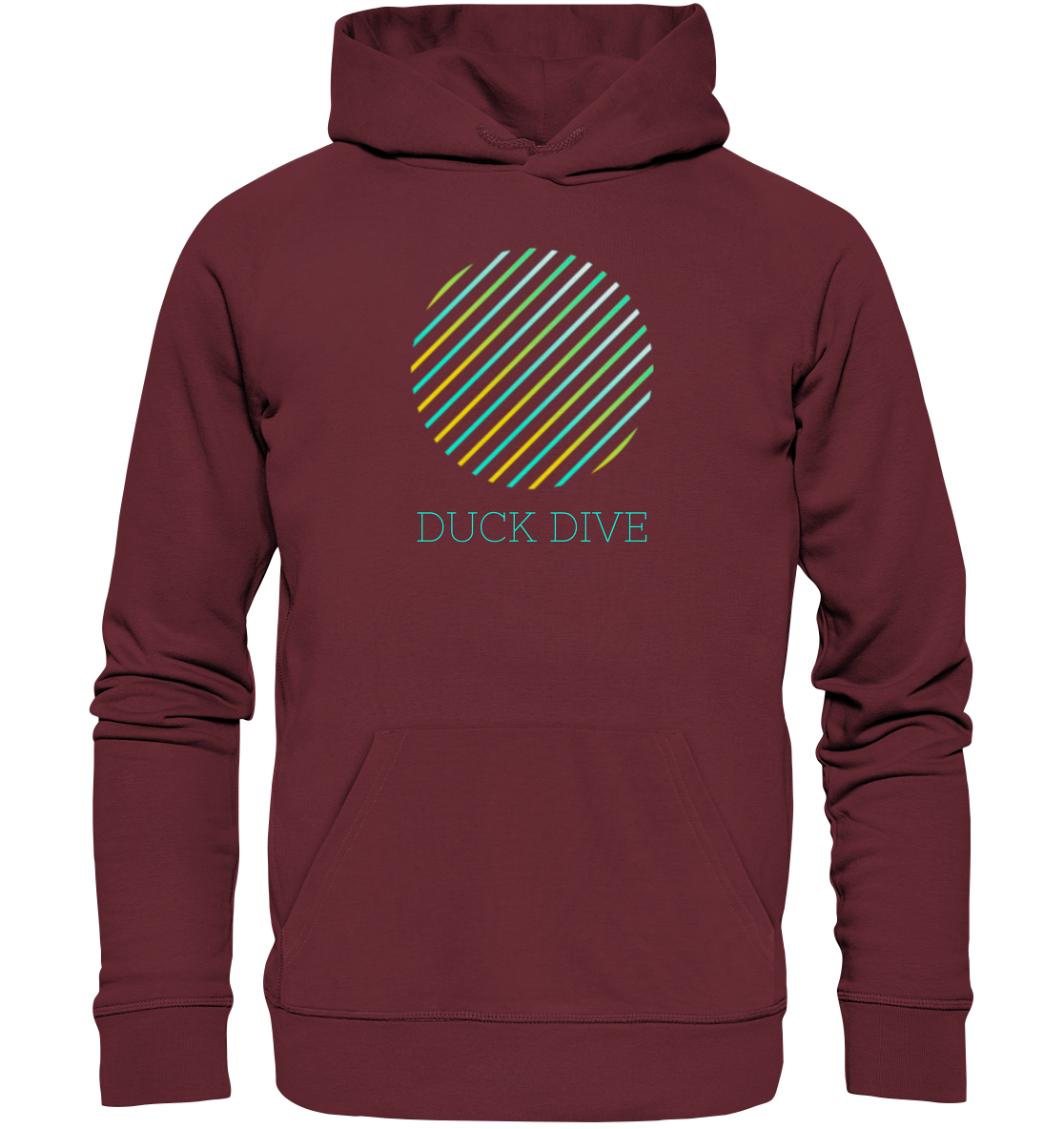 Striped Circule - Organic Hoodie - Duck Dive Clothing