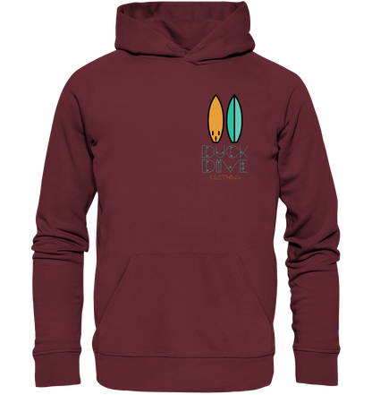 Two Surfboards - Organic Hoodie - Duck Dive Clothing