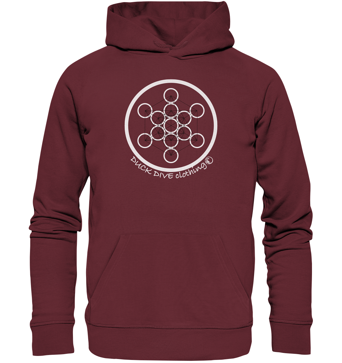 Hoodie - Flower of Life - Organic Hoodie - Duck Dive Clothing