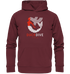 Hoodie - Red Mermaid - Organic Hoodie - Duck Dive Clothing