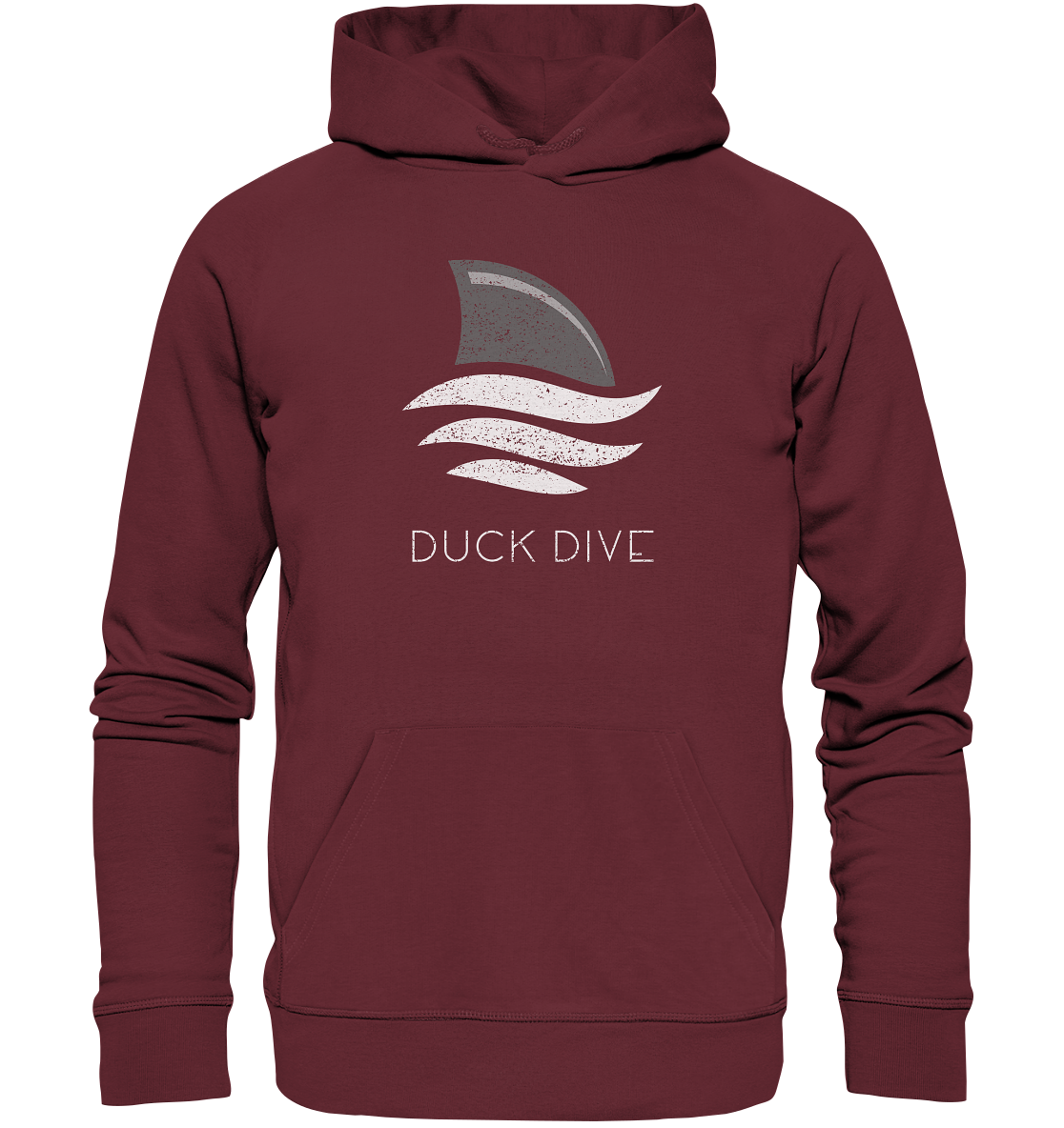 Shark Fin - Organic Hoodie - Duck Dive Clothing