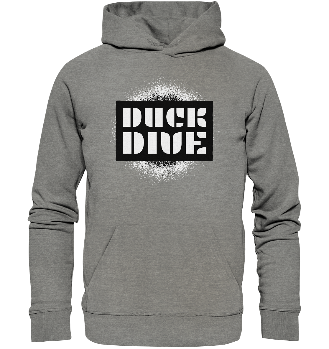 Hoodie - Spray Painted Background - Organic Hoodie - Duck Dive Clothing