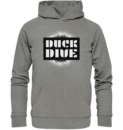 Hoodie - Spray Painted Background - Organic Hoodie - Duck Dive Clothing