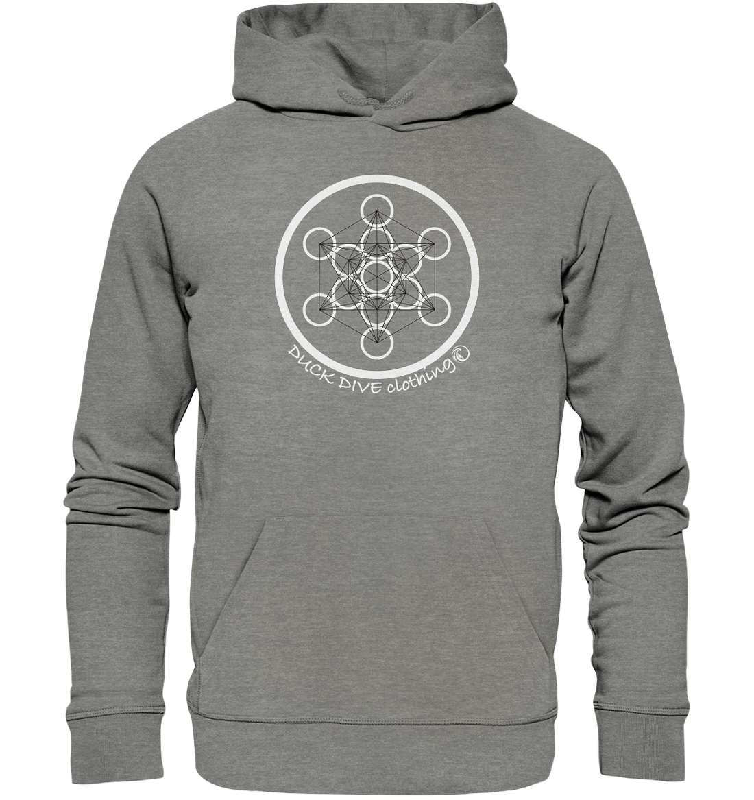 Hoodie - Flower of Life - Organic Hoodie - Duck Dive Clothing