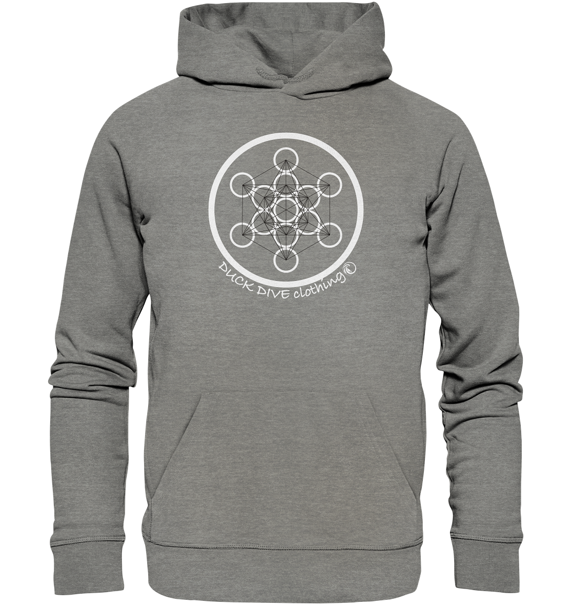 Hoodie - Flower of Life - Organic Hoodie - Duck Dive Clothing