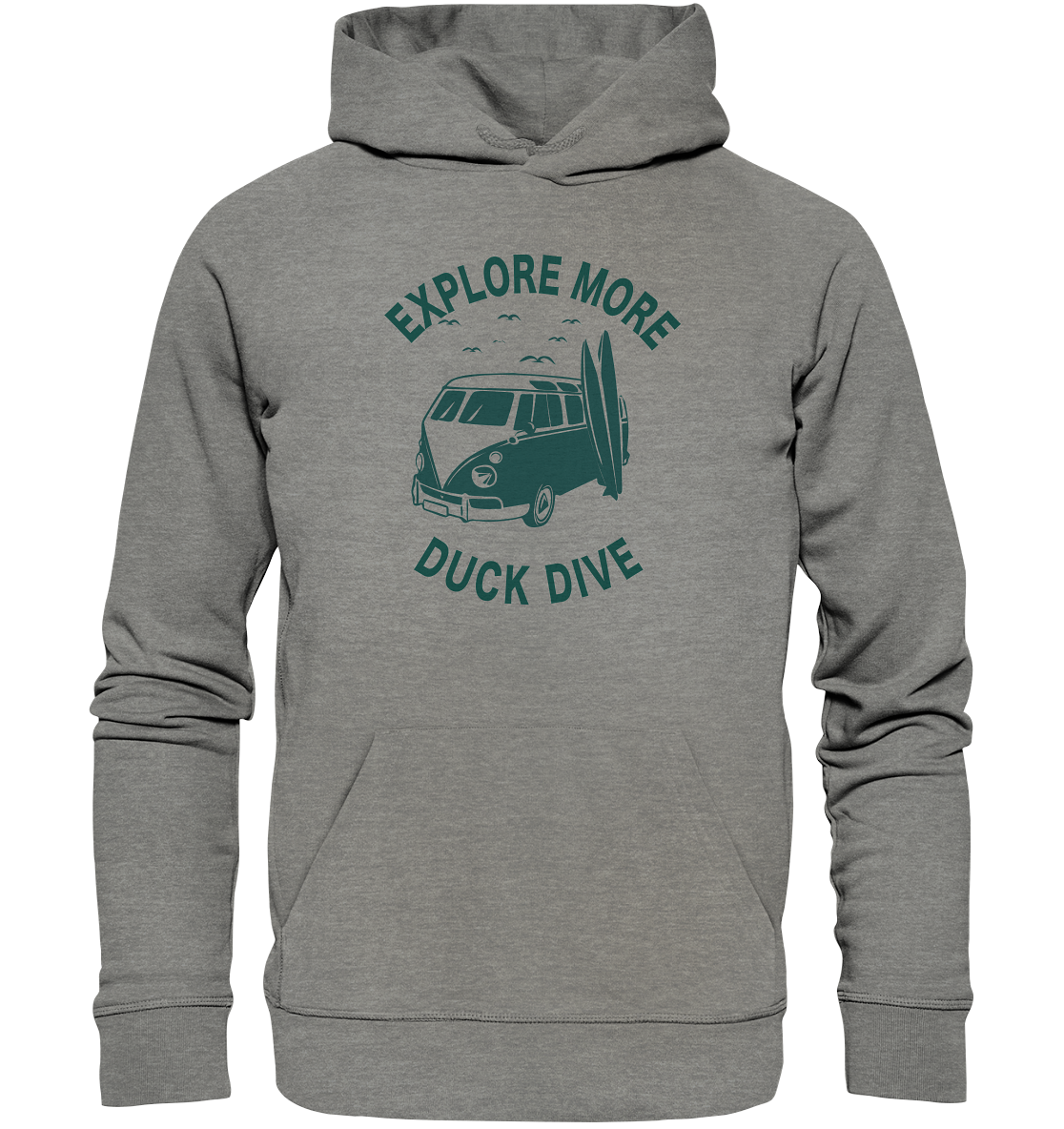 Hoodie - Explore More - Organic Hoodie - Duck Dive Clothing
