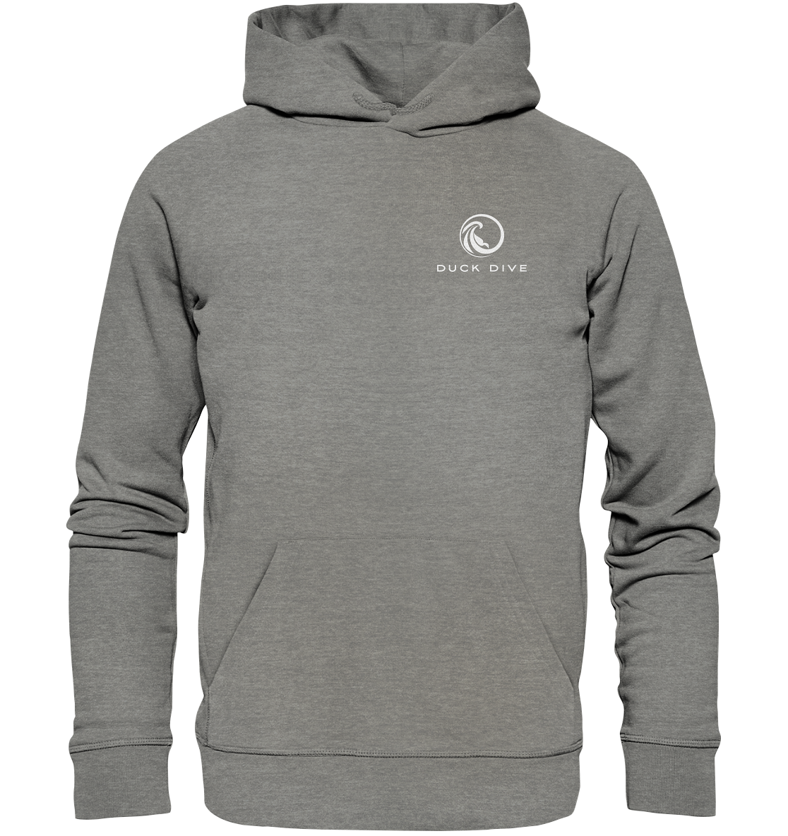 Hoodie - Duck Dive Brust Logo - Organic Hoodie - Duck Dive Clothing