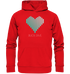 Hoodie - Striped Heart - Organic Hoodie - Duck Dive Clothing