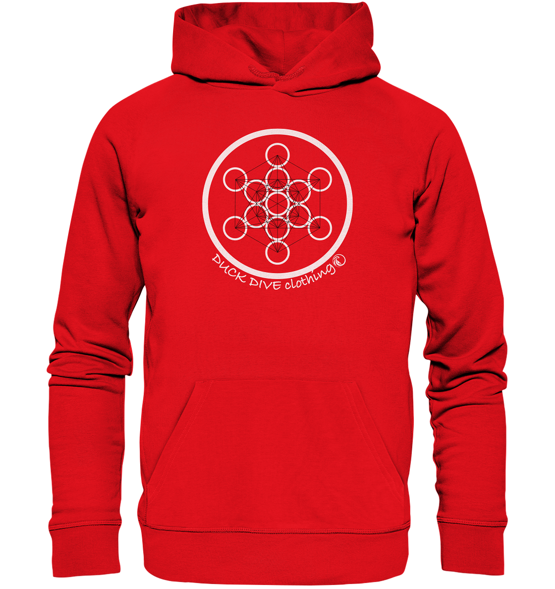 Hoodie - Flower of Life - Organic Hoodie - Duck Dive Clothing