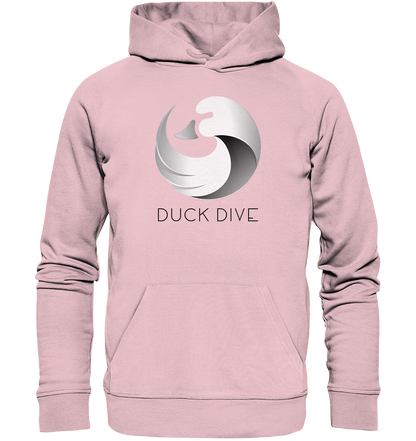 Hoodie - Duck &amp; Wave Silver - Organic Hoodie - Duck Dive Clothing