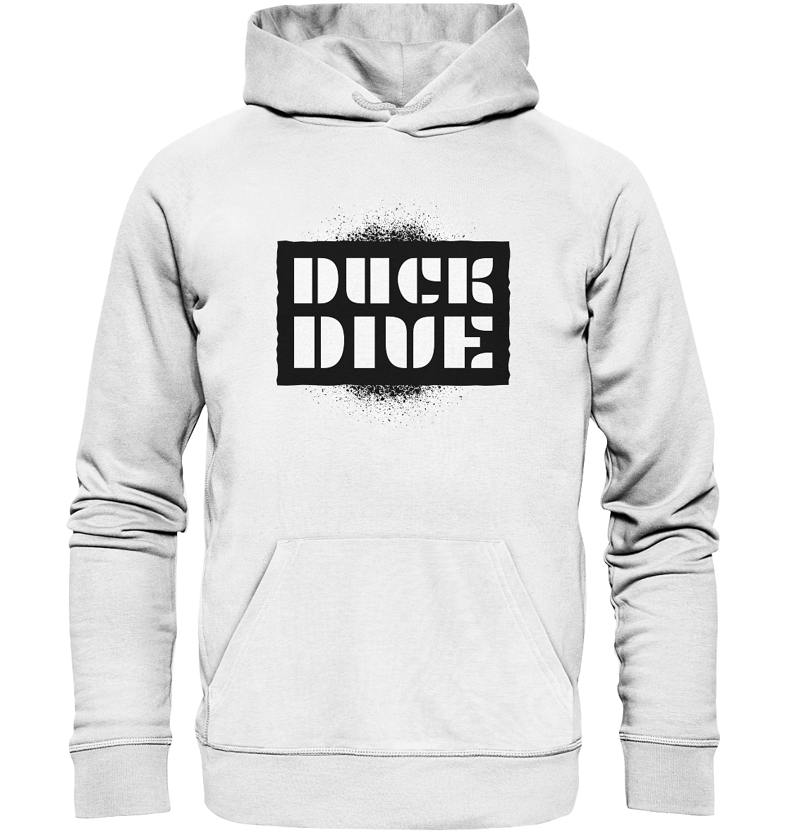 Hoodie - Spray Painted Background - Organic Hoodie - Duck Dive Clothing