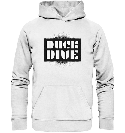 Hoodie - Spray Painted Background - Organic Hoodie - Duck Dive Clothing