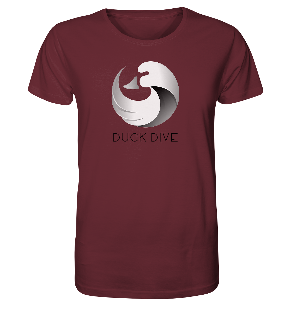 Hoodie - Duck &amp; Wave Silver - Organic Shirt - Duck Dive Clothing