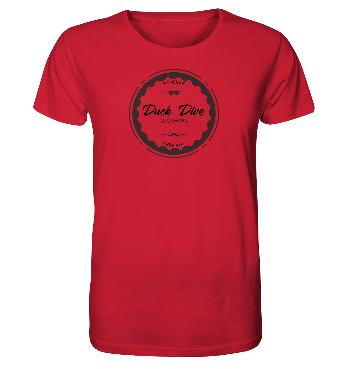 Shirt - Round Logo Brand - Organic Shirt - Duck Dive Clothing