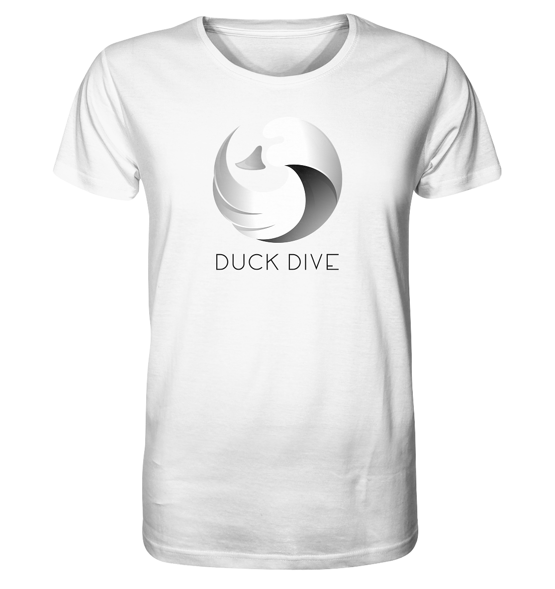 Hoodie - Duck &amp; Wave Silver - Organic Shirt - Duck Dive Clothing