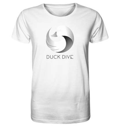 Hoodie - Duck &amp; Wave Silver - Organic Shirt - Duck Dive Clothing