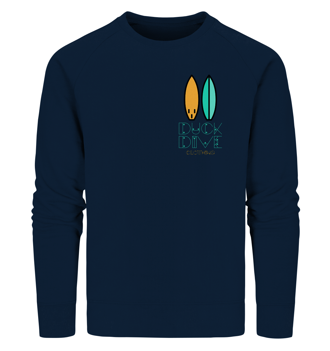 Two Surfboards - Organic Sweatshirt - Duck Dive Clothing