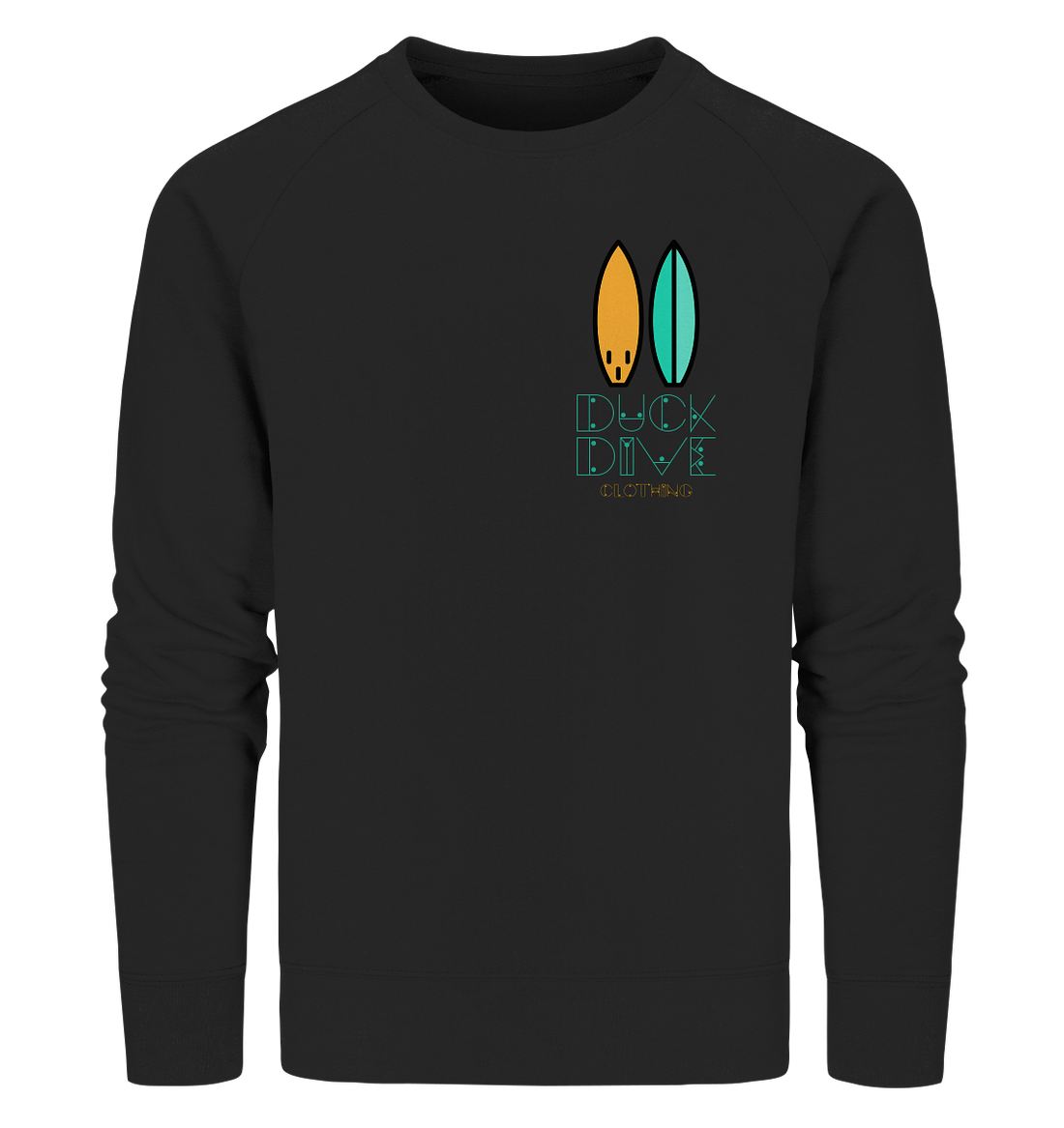 Two Surfboards - Organic Sweatshirt - Duck Dive Clothing