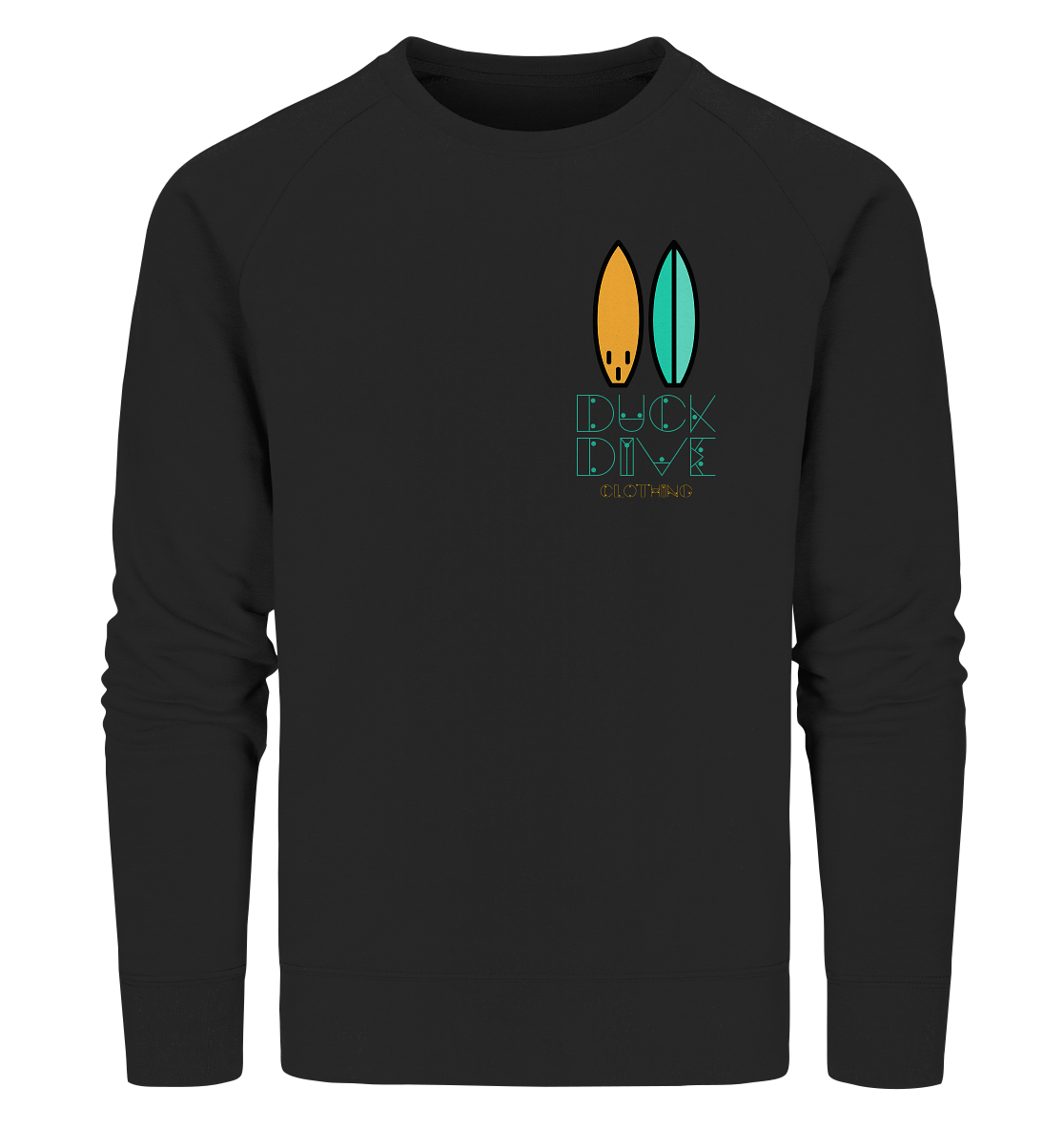 Two Surfboards - Organic Sweatshirt - Duck Dive Clothing